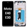 Motorola Moto E40 / E30 4G (2021) LCD touch screen with frame (Original Service Pack) [Black] 5D68C19697/5D68C19697RR